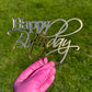 Gold mirror Happy Birthday charm
