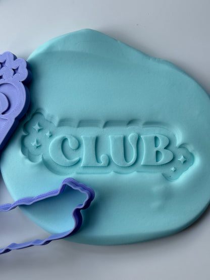 Girls night out - club -3d deboss and matching cutter