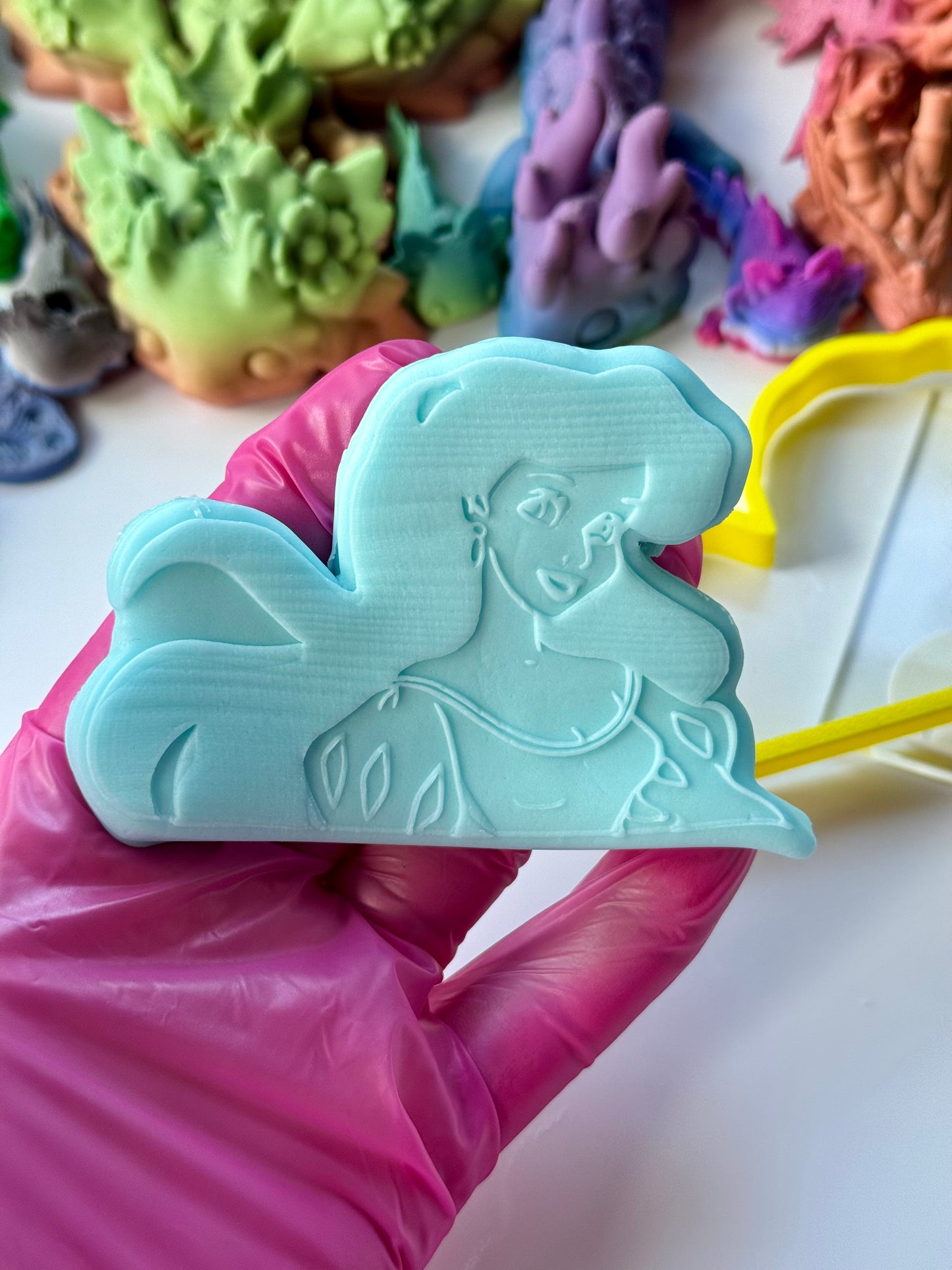 Princess Ariel debossing (pop out) + cutter M1089