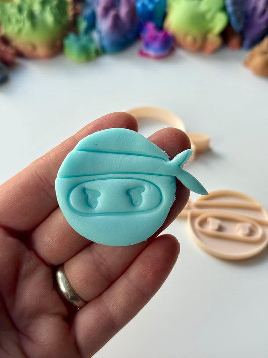 Ninja face - Cutter + stamp