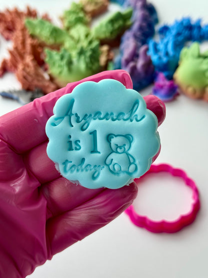 Personalised Cookie Stamp for M&S Biscuits | Custom Fondant Embosser UK