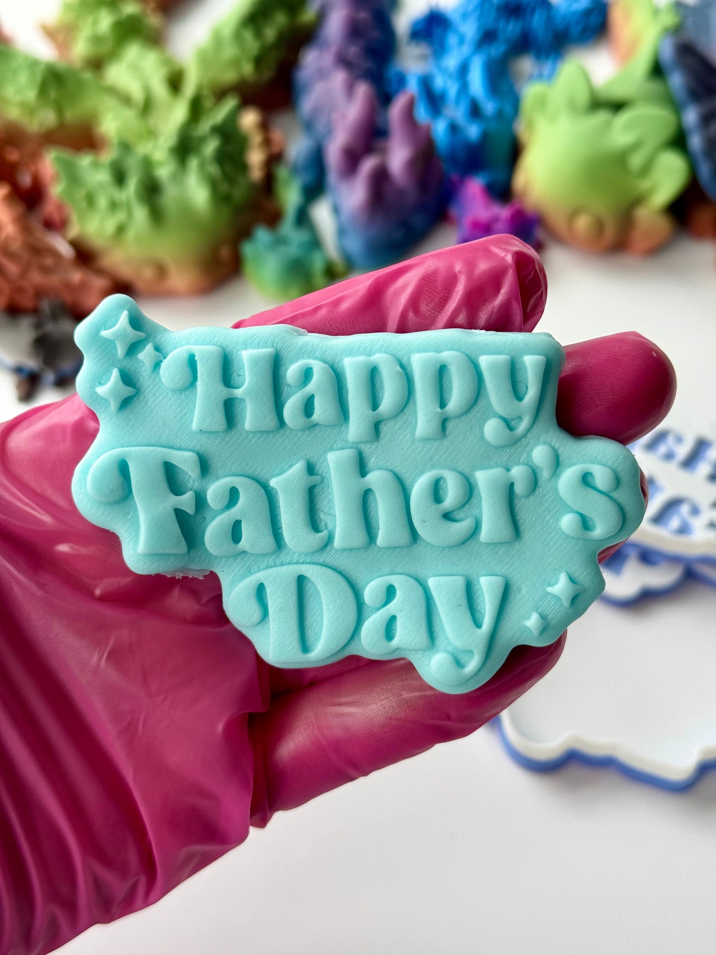 Happy Father’s Day 3D deboss and matching cutter