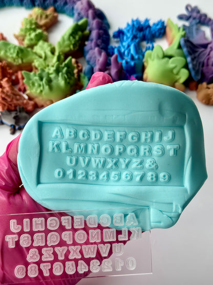 Alphabet Block Set deboss