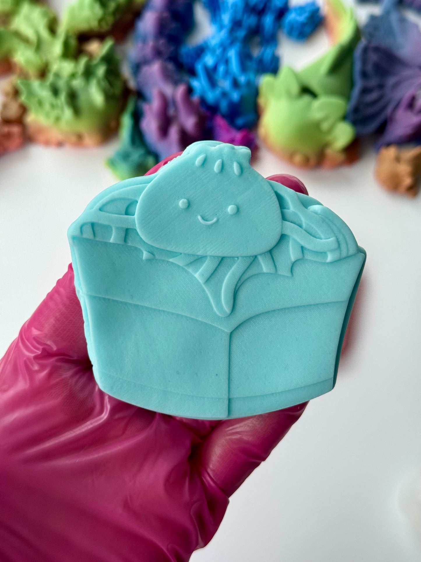 Dumpling Box with noodles cutter and 3D Deboss