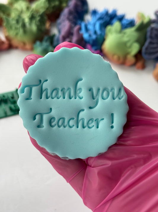 THANK YOU TEACHER - Embossing - stamp