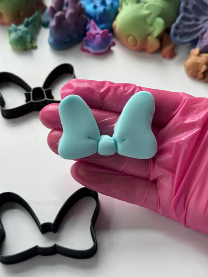 Minnie Mouse-inspired Bow Plastic Cookie Cutter Fondant Cake Decorating Cupcake