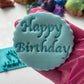 Happy Birthday - apple ch - Embossing - stamp