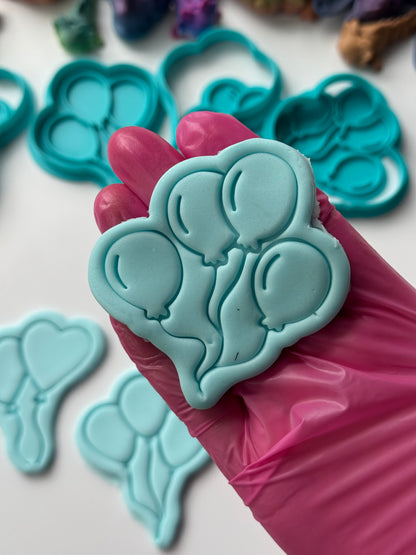 Ballons stamp and matching cutter - 0912