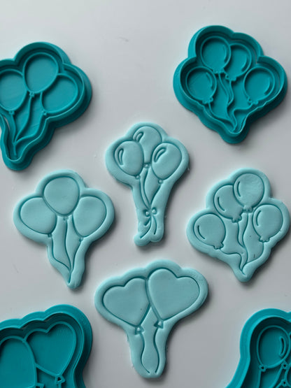 Ballons stamp and matching cutter - 0912