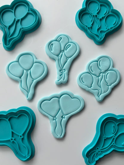 Ballons stamp and matching cutter - 0912