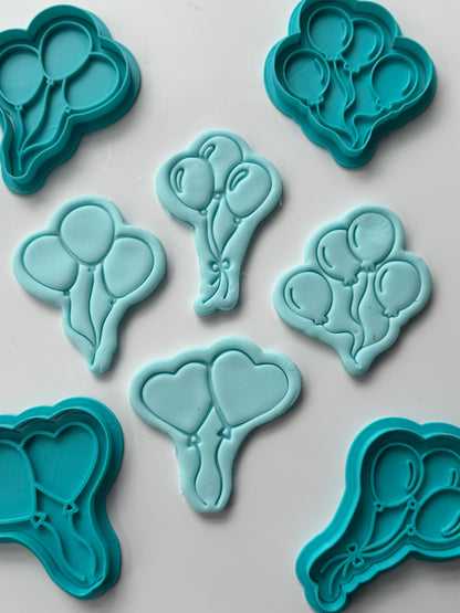 Ballons stamp and matching cutter - 0912