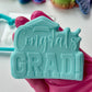 Congrats Grad - graduation Debossing and matching cutter M1113