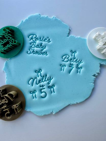 Personalised Cookie Stamp for M&S Biscuits | Custom Fondant Embosser UK