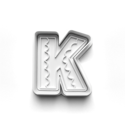 Playful letters Alphabet cookie cutter + stamp 0840