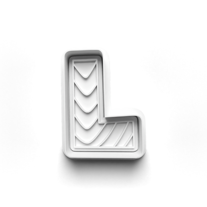 Playful letters Alphabet cookie cutter + stamp 0840