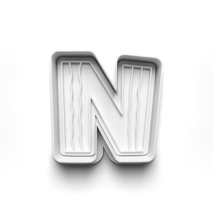 Playful letters Alphabet cookie cutter + stamp 0840