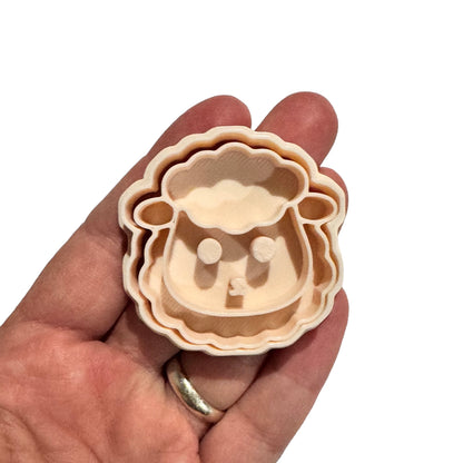 set of 6 mini stamp + cutter - easter