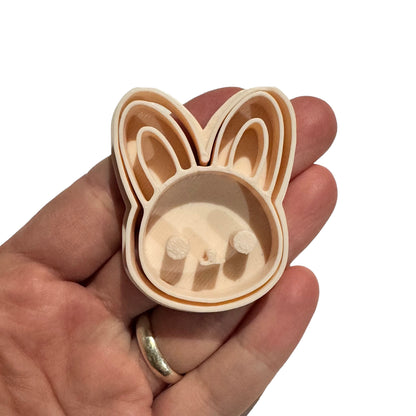 set of 6 mini stamp + cutter - easter