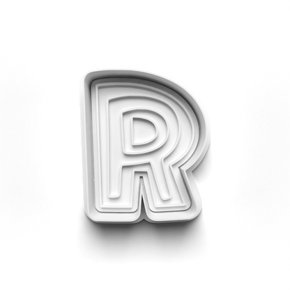Playful letters Alphabet cookie cutter + stamp 0840