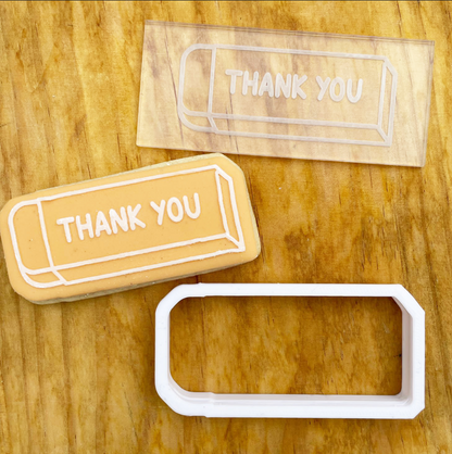 Teacher collection Rubber debossing + matching cutter MEG cookie cutters