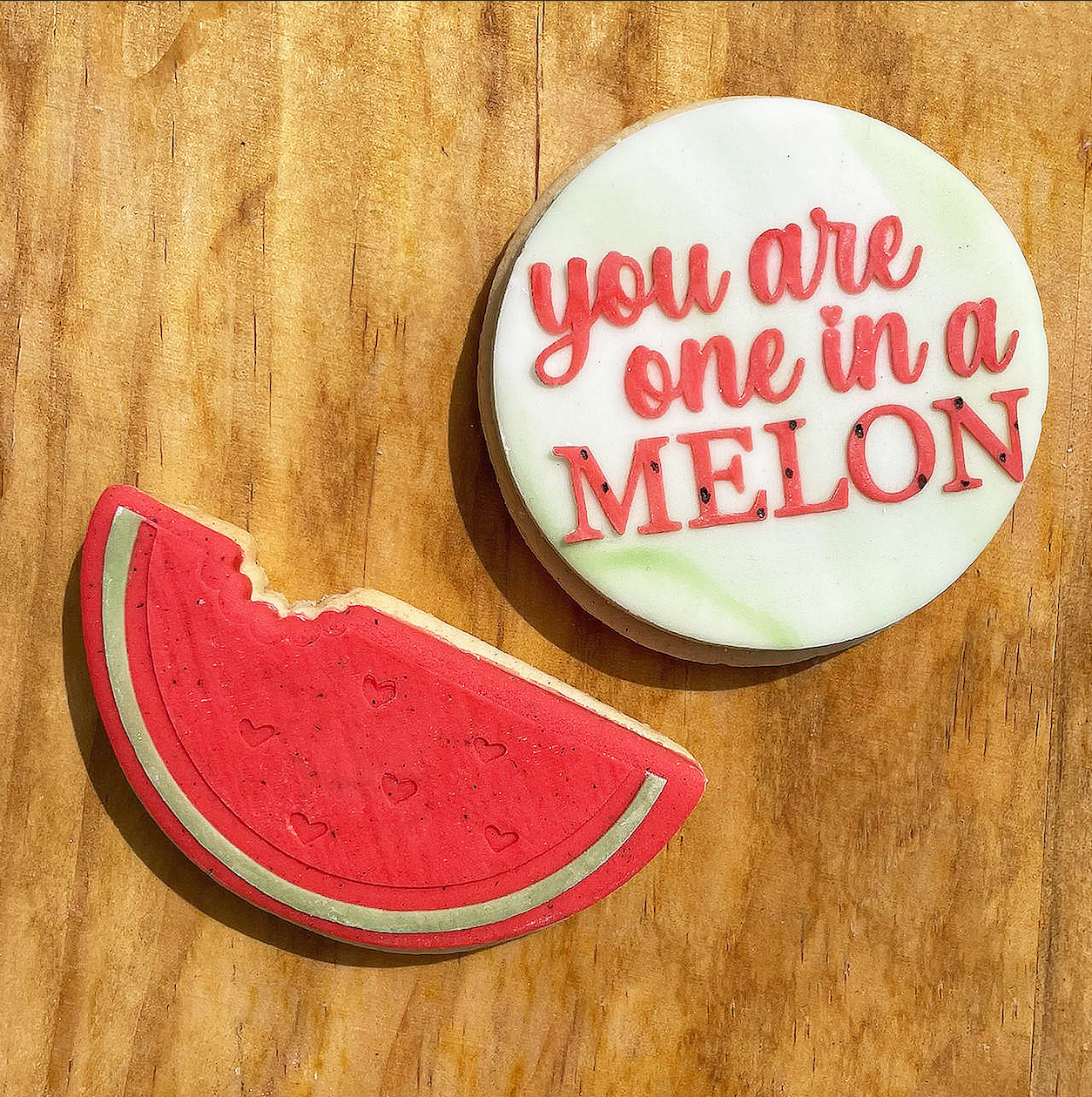 Melon debossing + matching cutter MEG cookie cutters