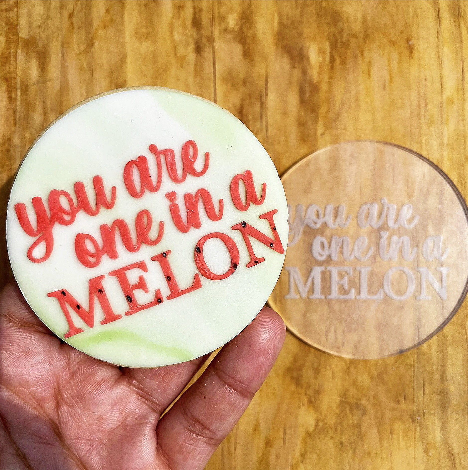 You are one in a Melon debossing MEG cookie cutters