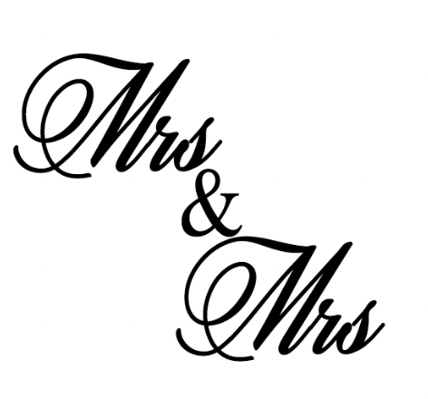 Mrs & Mrs - debossing acrylic stamp MEG cookie cutters