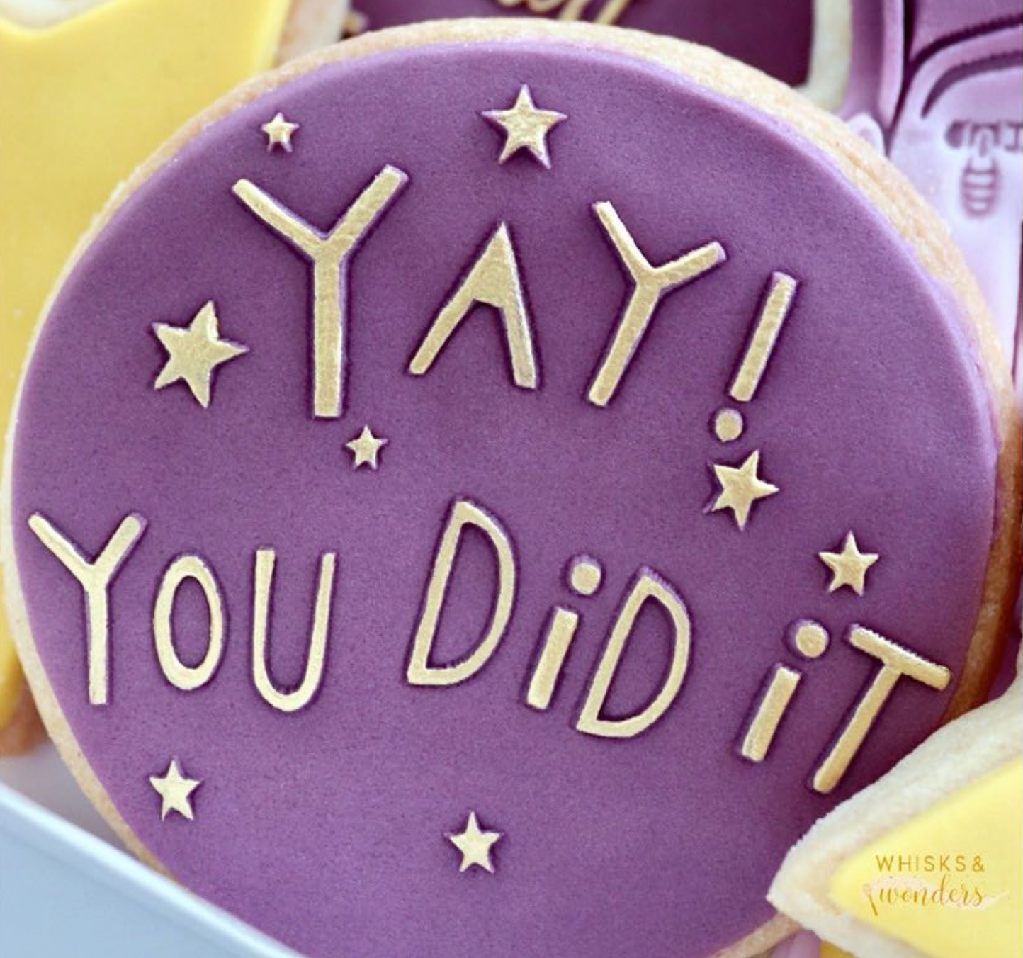 Yay ! you did it - debossing acrylic stamp MEG cookie cutters