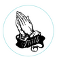 Praying hands Faith - debossing acrylic