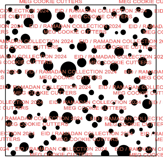 Polka dots pattern deboss