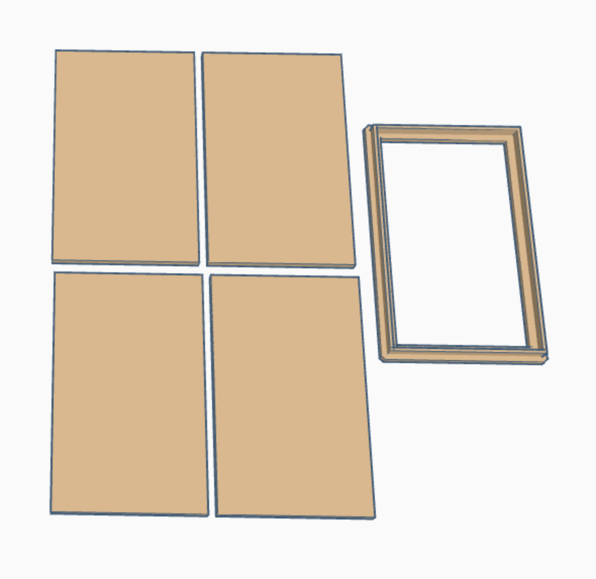 Meg’s Magic cookie kit rectangle Pack of 4 + cutter MEG cookie cutters