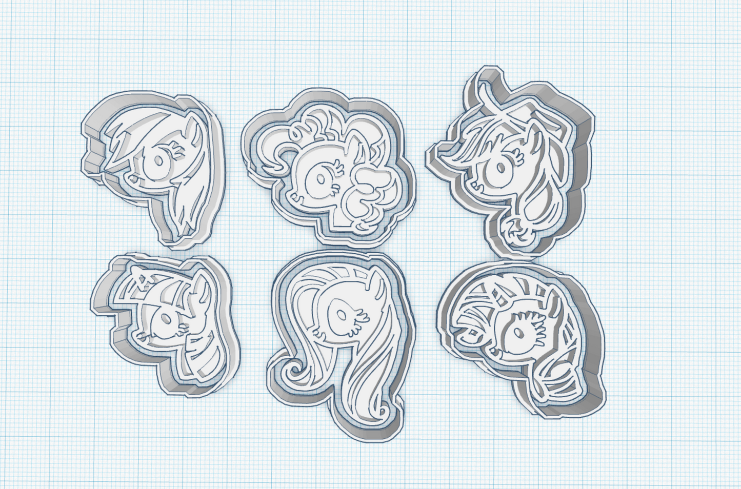 My Little Pony Head Cutter + stamp