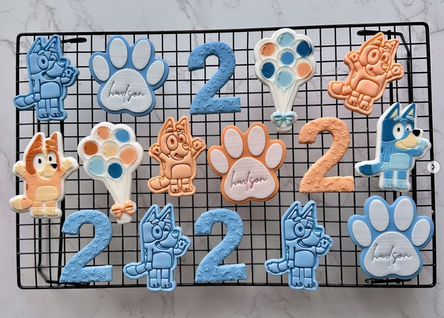 Bluey-inspired Cookie Cutter + stamp