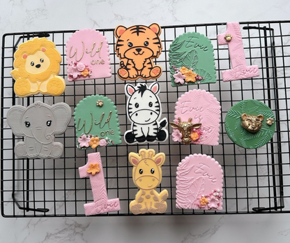 Tiger deboss and matching cutter - jungle - safari
