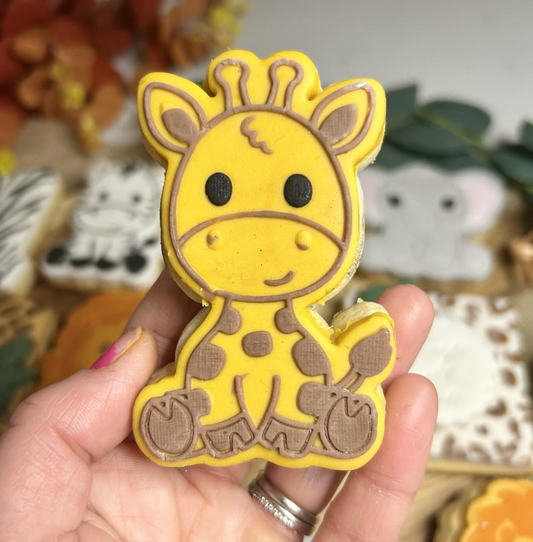 Giraffe deboss and matching cutter - jungle - safari