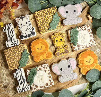 Elephant deboss and matching cutter - jungle - safari