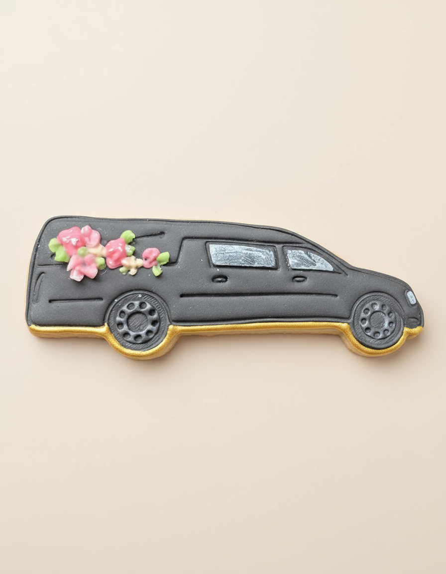 hearse cookie cutter + stamp