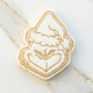 Christmas Grinch cookie cutter + stamp