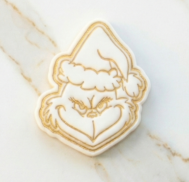 Christmas Grinch cookie cutter + stamp