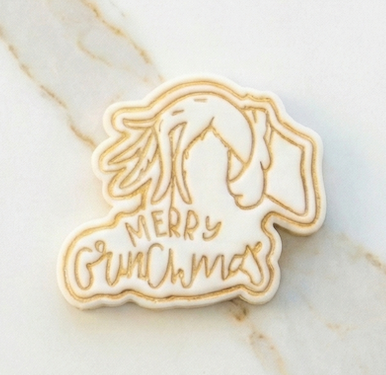 Christmas Grinch cookie cutter + stamp
