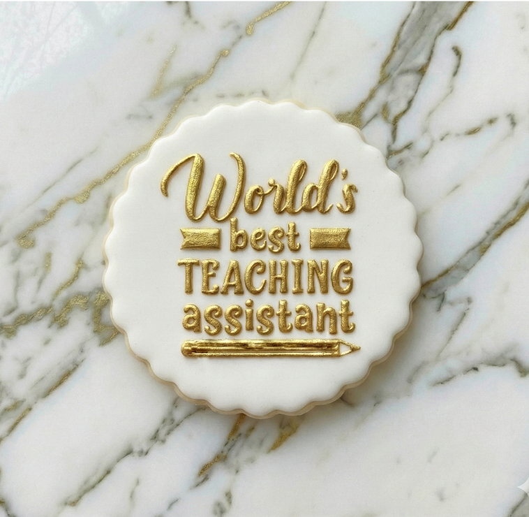 World's best teaching assistant - Teachear collection debossing