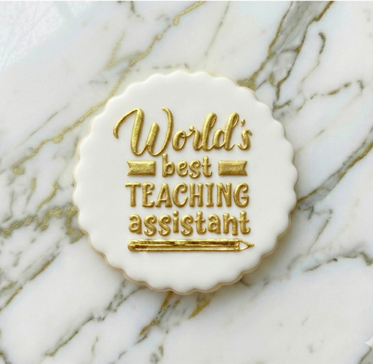 World's best teaching assistant - Teachear collection debossing