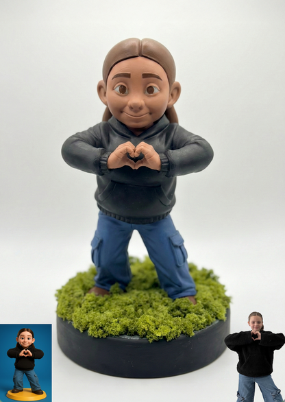 Custom 3D Printed Resin Action Figure Cake Toppers