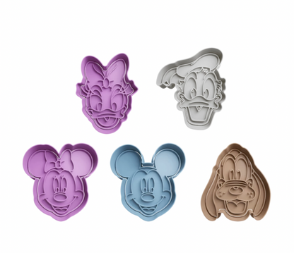 Cartoon inspired cookie cutter + stamp