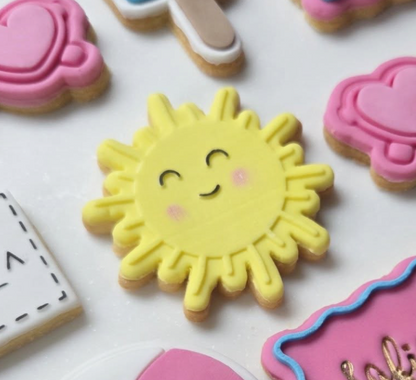 Baby sun - Cookie cutter + Debossing