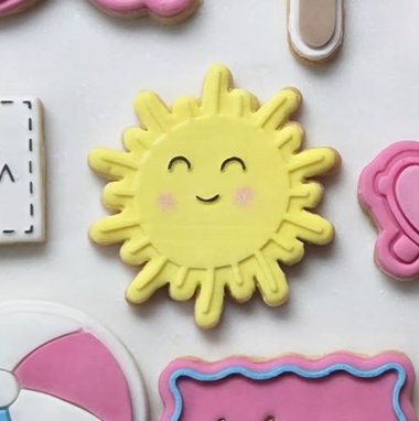 Baby sun - Cookie cutter + Debossing
