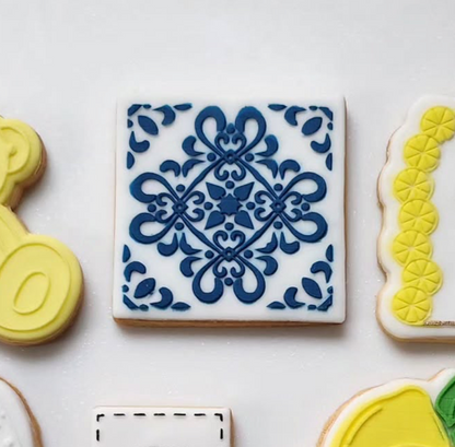 Lemon Amalfi Mediterranean (style 8) debossing pattern