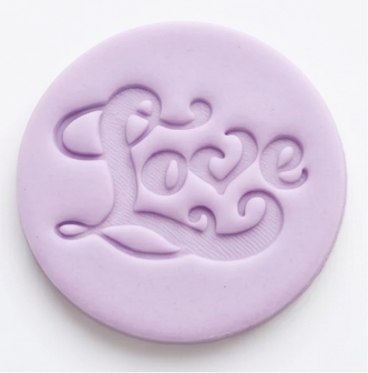 Love valentine Embossing for cupcake and cake - stamps sugar paste - saint Valentine’s theme stamps
