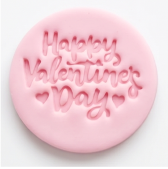 Love valentine Embossing for cupcake and cake - stamps sugar paste - saint Valentine’s theme stamps