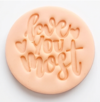 Love valentine Embossing for cupcake and cake - stamps sugar paste - saint Valentine’s theme stamps